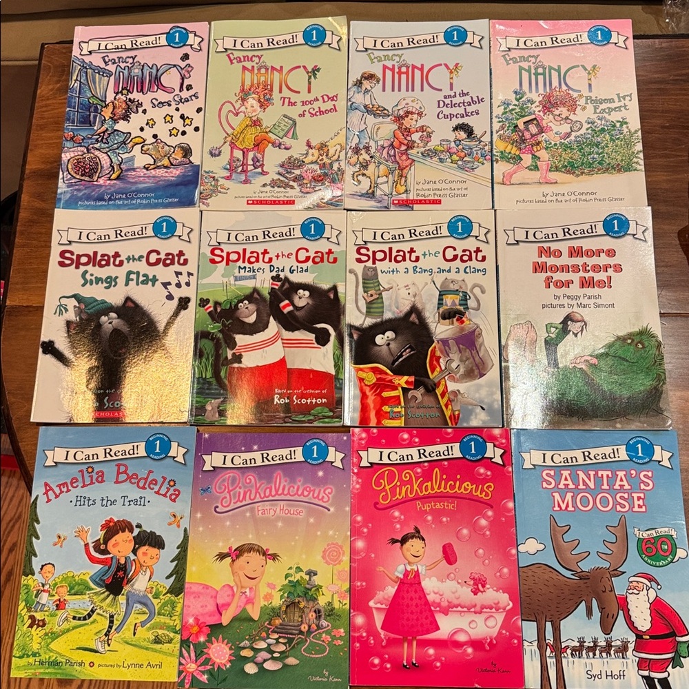 I Can Read 12 Book Set Step 2 Fancy Nancy Amelia Bedelia Splat Cat Pinkalicious